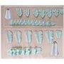 DUORUI Lot de 5 Douilles à Pâtisserie Embouts de Glaçage en Acier Inoxydable Réutilisable pour Décoration Gâteaux Forme de Feuil