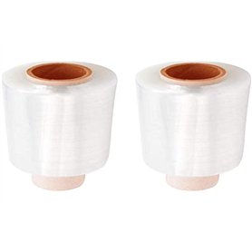 FHYT Lot de 2 mini films transparents pour emballage étirable et résistant