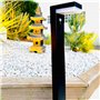 Borne Solaire Extérieure Venus Led à Détecteur de Mouvement - Eclairage Exterieur Solaire Puissant 600 lumens - Hauteur 70 Cm - 