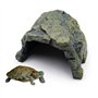 Cachette Reptile Abri pour Tortue Decoration Aquarium pour Animaux de Compagnie se Cachent Grottes pour Amphibiens Poissons de L