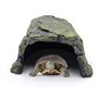 Cachette Reptile Abri pour Tortue Decoration Aquarium pour Animaux de Compagnie se Cachent Grottes pour Amphibiens Poissons de L