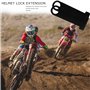 Verrou de Casque, 2 Pièces Heavy Duty Casque de Verrouillage Antivol Verrouillage PIN Chaîne Boucle Secure Lock Équipement Moto