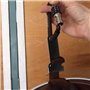 Verrou de Casque, 2 Pièces Heavy Duty Casque de Verrouillage Antivol Verrouillage PIN Chaîne Boucle Secure Lock Équipement Moto