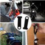 Verrou de Casque, 2 Pièces Heavy Duty Casque de Verrouillage Antivol Verrouillage PIN Chaîne Boucle Secure Lock Équipement Moto