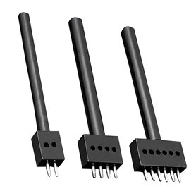 JONMON Lot de 3 outils de poinçonnage à griffes – Outil de poinçonnage rond pour cuir de 5 mm