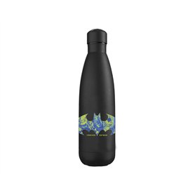 CYPBRANDS Batman Bouteille noire en caoutchouc double paroi