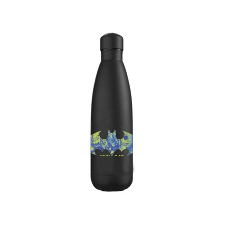 CYPBRANDS Batman Bouteille noire en caoutchouc double paroi