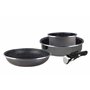 MAGEFESA K2 Cristal Batterie Cuisine Induction avec poignée amovible. Set Casserole 20 cm, Poêle 28 cm et Sauteuse 26 cm