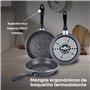 MAGEFESA K2 Gransasso - Lot de 3 poêles 18/20/24 cm