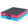 INNSPIRO Lot de 2 éponges de ponçage Super Flexibles Grain Fin 100 et moyen-60 12 x 10 x 1