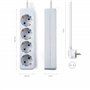Famatel M258255 Multiprise 4 sorties sans interrupteur