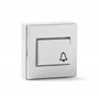 FAMATEL Bouton sonnette | Série 5000 | 10A | 250 V | 65 x 65 mm | Blanc