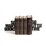 Balvi - So Many! Serre-Livres décoratifs en métal de Couleur Noire. Design Original. Set de Deux pièc