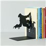 Balvi - Kong Serre-Livres décoratifs en métal de Couleur Noire. Design Original