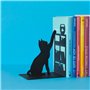 Balvi Serre-Livres Fishing Cat Couleur Noir Serre-Livres décoratif avec Un Chat, Une bibliothèque et