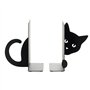 Balvi Serre-Livres Hidden Cat Couleur Noir Support de Livres pour étagère en Forme de Chat 2 unités M