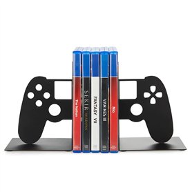 Balvi Support de Jeux vidéo Joypad Couleur Noir Support de Jeux vidéo pour étagère en Forme de manett