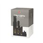 Balvi Serre-Livres City Lights Couleur Noir S´éclaire dans l'obscurité Métal