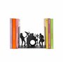 Balvi Serre-Livres The Band Couleur Noir Un Groupe de Musique sur Un Support pour Livres Métal
