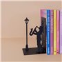 Balvi Serre-Livres Jazz Couleur Noir Un musiciensur Un Support pour Livres Métal