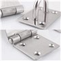 Boucles de Loquet de Porte à Angle Droit en Acier Inoxydable à 90 Degrés, Moraillon de Cadenas, Fermeture Cadenas à Cadenas Lour