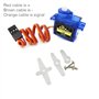 ARCELI Avion 9g Mini Servo avec Accessoires pour Bateau hélicoptère Avion hélicoptère Arduino 450 RC (Pack de 4)