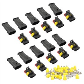 RUNCCI-YUN10 Kits 3 Broches Voiture Étanche Connecteur Électrique