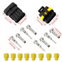 RUNCCI-YUN 15 Kits 2 Broches 3 Broches 4 Broches Voiture Étanche Connecteur Électrique, Voiture Fiche etanche, étanche à la pous