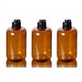 ericotry Lot de 3 flacons souples vides en plastique avec bouchon à rabat noir pour maquillage