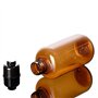 ericotry Lot de 3 flacons souples vides en plastique avec bouchon à rabat noir pour maquillage, huile essentielle, eau, shampooi
