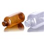 ericotry Lot de 3 flacons souples vides en plastique avec bouchon à rabat noir pour maquillage, huile essentielle, eau, shampooi