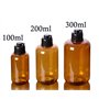 ericotry Lot de 3 flacons souples vides en plastique avec bouchon à rabat noir pour maquillage, huile essentielle, eau, shampooi