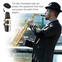 16Pcs Pastille Protege Bec Coussins Coussinets Patchs Pour Bec Embouchure De Saxophone Alto/Ténor, 0,8mm Noir