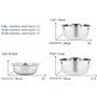 ZENGWARE Bols à Salade Saladiers 18/18 Saladier en Inox Empilable Ensemble de Bols 3 à la Salade avec Couvercle Mélangeurs Emboî