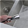 Deux Fonctions Robinet Cuisine Remplacement Extractible pour Douchette Evier Cuisine tête de pulvérisation en Chrome 1/2" L'inte