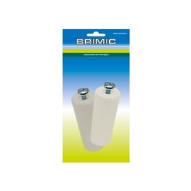 MICEL 91781 Lot de 2 butées pour volet roulant avec vis en métal 6 métriques en plastique ivoire