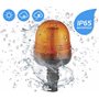 LED Rundumleuchte Orange Mit Magnetfuß, Blinkleuchte 12/24 V