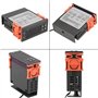 ARCELI Contrôleur de température numérique AC 110V-220V Fahrenheit/Centigrade Modes de Chauffage/Refroidissement par Thermostat 