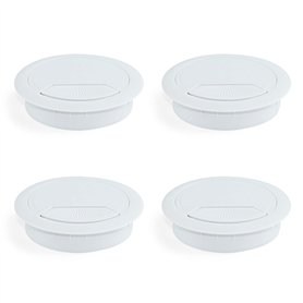 Emuca - Passe-câbles Rond encastrable de Ø80mm pour Table de Bureau