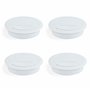 Emuca - Passe-câbles Rond encastrable de Ø80mm pour Table de Bureau