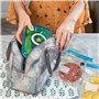 Aigostar Fresh - Pack mise sous vide: mini pompe scelleuse sans fil, sacs sous vide et récipient à vide. Charge USB. Pour viande