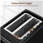Aigostar Grille-Pain 2 Fentes avec Support Viennoiseries, 7 Niveaux de Brunissage, Fentes larges, 3 Fonctions (Toaster, Réchauff