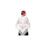 Châle Manille Chulapa Femme 【Taille adulte 150 x 60 cm 】[Couleur blanche] Déguisement Chulapas Châle Flamenco brodé Saint Isidro