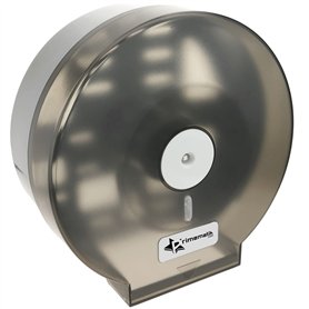PrimeMatik - Porte-Rouleau de Papier Toilette en Gros. Distributeur Industriel Noir en Rouleau 268x123x273mm