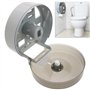 PrimeMatik - Porte-Rouleau de Papier Toilette en Gros. Distributeur Industriel Noir en Rouleau 268x123x273mm