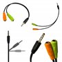 OcioDual Adaptateur Jack, Cable Audio et Microphone, Double Jack Stéreo 3,5mm Mâle vers 2 Femelle Audio pour Casque et Prise Mic