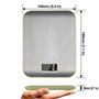OcioDual Balance de Cuisine Électronique de Haute Précision 5000g/1g avec Écran LCD Rétroéclairé, 6 Unités et Fonction Tare Acie