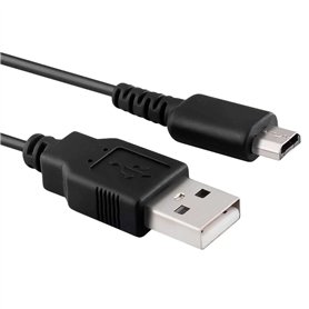 OcioDual Câble de Charge USB Chargement Transfert Données Compatible avec Nintendo DS Lite DSLite DSL NDSL Chargeur Data Transfe