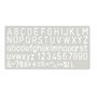 Pochoir Normographes 10 mm en plastique ABS. Lettres et chiffres Felixmania®