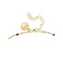 SINGULARU - Collier Dots L Noir Émail. Acier avec finition plaqué or 18 kt. Chaîne ajustable 40 cm. Bijoux pour femme